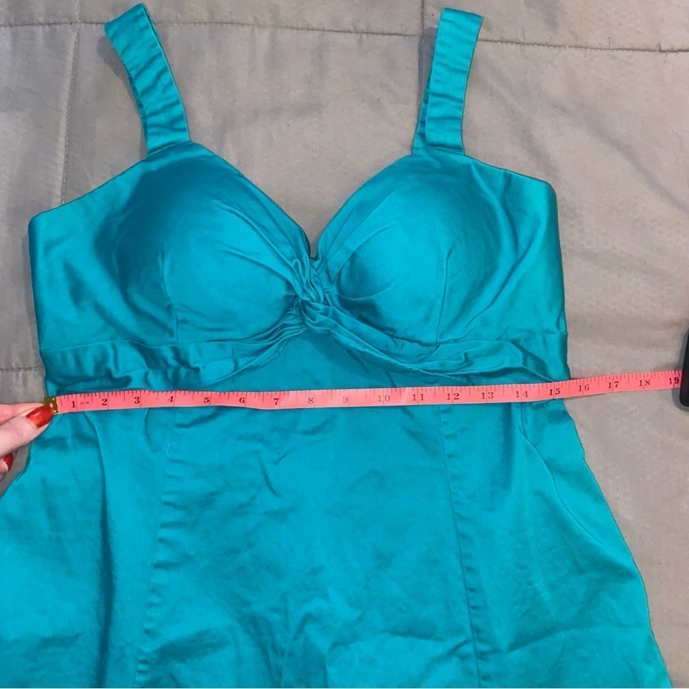 Vintage R&K Originals Teal Dress Size 10 - Picture 8 of 8